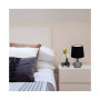 Mosaic Tiled Glass Genie Table Lamp with Fabric Shade