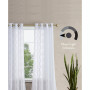 Everyn Sheer Embellished Grommet Window Curtain Panel Pair with Tiebacks, 52" x 84"