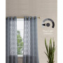 Everyn Sheer Embellished Grommet Window Curtain Panel Pair with Tiebacks, 52" x 84"