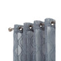 Everyn Sheer Embellished Grommet Window Curtain Panel Pair with Tiebacks, 52" x 84"