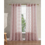 Everyn Sheer Embellished Grommet Window Curtain Panel Pair with Tiebacks, 52" x 84"