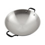 5-Ply Clad Stainless Steel 15" Induction Wok