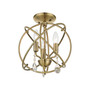 Aria 3 Lights Convertible Chandelier or Semi Flush