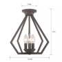 Prism 3- Light Metal 14'' Pendant