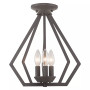 Prism 3- Light Metal 14'' Pendant