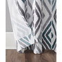 Amadi Ikat Geometric Semi-Sheer Grommet Curtain Panel, 40" x 63"