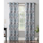 Amadi Ikat Geometric Semi-Sheer Grommet Curtain Panel, 40" x 63"