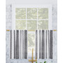 Slub Texture Stripe Cafe Curtain Pair, 52" x 36"