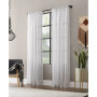 Textured Slub Stripe Anti-Dust Curtain Panel, 52" x 63"
