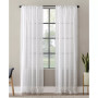 Textured Slub Stripe Anti-Dust Curtain Panel, 52" x 63"