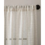 Textured Slub Stripe Anti-Dust Curtain Panel, 52" x 63"
