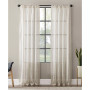 Textured Slub Stripe Anti-Dust Curtain Panel, 52" x 63"