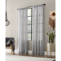 Textured Slub Stripe Anti-Dust Curtain Panel, 52" x 63"