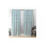 Hexa Geometric Print Hidden Tab Top Curtain Panel Pair, 54" X 96"