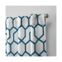 Hexa Geometric Print Hidden Tab Top Curtain Panel Pair, 54" X 96"