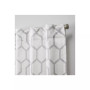 Hexa Geometric Print Hidden Tab Top Curtain Panel Pair, 54" X 96"