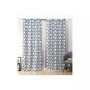 Hexa Geometric Print Hidden Tab Top Curtain Panel Pair, 54" X 96"