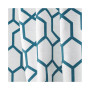 Hexa Geometric Print Hidden Tab Top Curtain Panel Pair, 54" X 96"