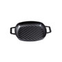 10in Square Grill Pan with Double Loop Handles, Seasoned