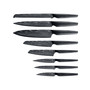 Id3 Black Samurai the Egg Knife Block Set, 9 Piece