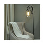 Decor Therapy 64" Textured Floor Lamp with Mercury Glass Globe