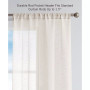 Erasmus Sheer Rod Pocket Window Curtain Panel Pair, 38" x 84"