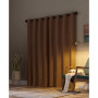 Rafaela Woven Pattern Chenille 100% Blackout Grommet Curtain Panel, 50" x 84"