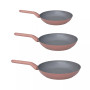 Leo 3 Piece Non-Stick Fry Pan Set