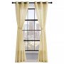 Larkin Textured Light Filtering Grommet Window Curtain Panel Pair with Tiebacks Collection