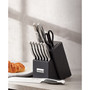 Stainless Steel 14 Piece Cutlery Block with Built-in Sharpener Set
