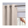 Grasscloth Lined Grommet Curtain Patio Panel w/Wand 110"W x 84"L