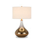 Mirabella Table Lamp In Ombre Brass Colored Glass