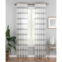 Kyoto 52" x 84" Striped Semi-Sheer Curtain Panel