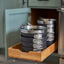 Premier Space Saving Hard-Anodized Nonstick 8 Quart Stock Pot with Lid