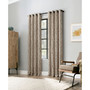 Celina Organic Leaf Semi-Sheer Grommet Curtain Panel, 96" x 50"