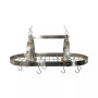 Elegant Designs 2 Light Kitchen Pot Rack with Downlights