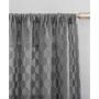 Verge 52" x 84" Geometric Clipped Jacquard Curtain Panel