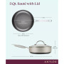Achieve Hard Anodized Nonstick 3 Quart Saute Pan with Lid