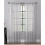 Celeste 52" x 63" Textured Linen Blend Sheer Curtain Panel