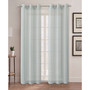 Au Natural 38" x 84" Canvas Mesh Semi-Sheer Curtain Set