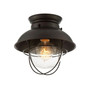Trade Winds Lakeshore Semi-Flush Mount Ceiling Light in Oil Rubbed Bronze