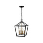 Pagoda 4-Bulb Lantern Metal LED Pendant