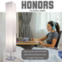 Honors Color Changing RGB Floor Lamp Paper And Chrome Standing Lamp with Remote