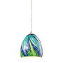 Colorwave Collection 1 light pendant in Satin Nickel