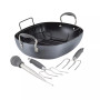 Advanced Home Hard-Anodized 16" x 13" Nonstick Roaster Set