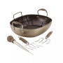 Advanced Home Hard-Anodized 16" x 13" Nonstick Roaster Set
