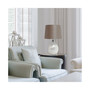 Simple Designs 1 Light Pearl Table Lamp with Fabric Shade