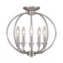 Milania 5- Light Metal Pendant