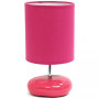 Simple Designs Stonies Small Stone Look Table Bedside Lamp