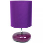 Simple Designs Stonies Small Stone Look Table Bedside Lamp